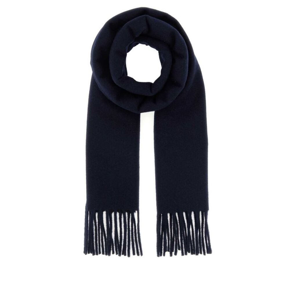 Jil Sander Men Midnight Blue Wool Scarf